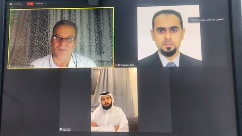 جامعة الاحقاف تشارك بندوة حوارية دولية بعنوان المنظمات الدولية بين الشعارات المعلنة والأهداف الخفية ممثلة بالباحث هاشم علوي مقيبل (2)