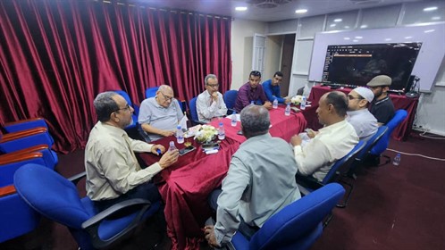 اللجنةالتحضيرية للمؤتمر العلمي الدولي الثاني بجامعة الأحقاف تستعرض آخر المستجدات المتعلقة لإنعقاد المؤتمر