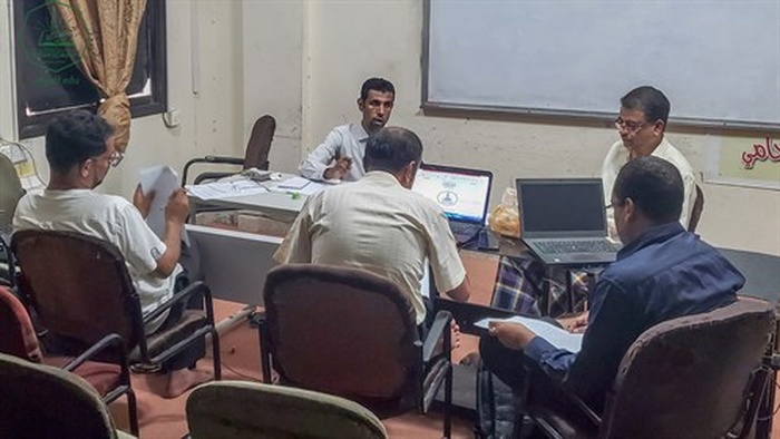كلية هندسة وعلوم الحاسوب تقيم ورشة عمل بعنوان تقييم منهج تقنية المعلومات