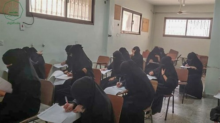 كلية البنات تدشن الإمتحانات النهائية للفصل الدراسي الثاني العام الجامعي 2021-2022م