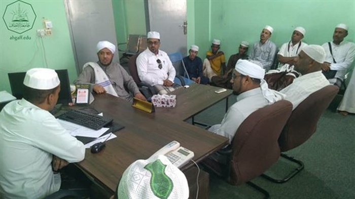 وفد دار القرآن للدراسات القرآنية بسيئون في زيارة لجامعة الأحقاف