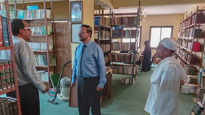 جامعة الأحقاف تستقبل رئيس جامعة العادل برئاسة الجامعة