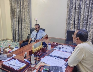 عضو مجلس الإعتماد الأكاديمي وضمان جودة التعليم العالي في زيارة إلى جامعة الأحقاف