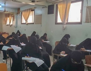 كلية البنات تدشن الإمتحانات النهائية للفصل الدراسي الثاني العام الجامعي 2021-2022م